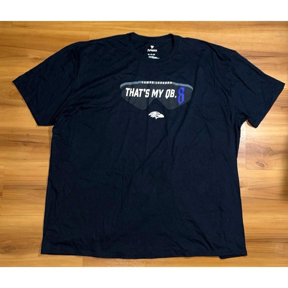 Mens Fanatics Lamar Jackson Baltimore Ravens NFL Football T-Shirt